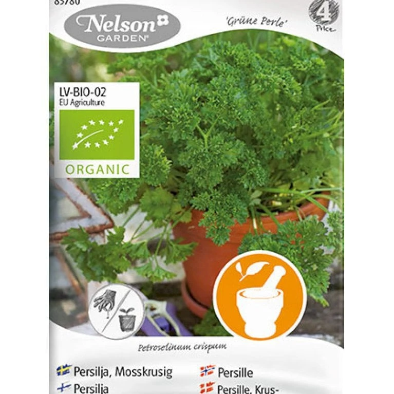 Kruspersille 'Grüne Perle' Øko Petroselinum Crispum 'Grüne Perle' Frøpose, Antal Pr. Pakke, Ca. 120 Stk. 4 Kruspersille 'Grüne Perle' Øko Petroselinum Crispum 'Grüne Perle' Frøpose, Antal Pr. Pakke, Ca. 120 Stk. - Billede 2