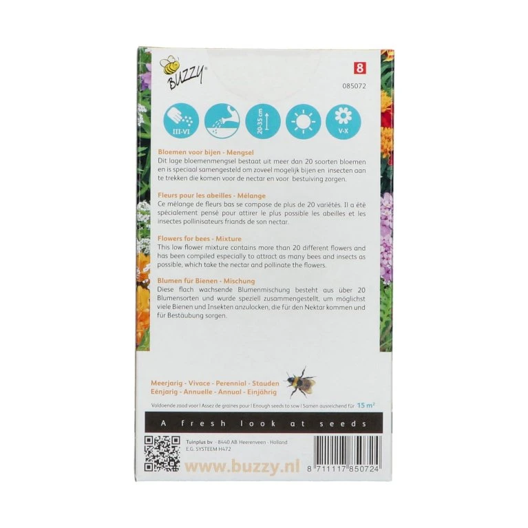 Friendly Flowers - Bimix Friendly Flowers Bee Mix Rækker Til 15 M2 4 Friendly Flowers - Bimix Friendly Flowers Bee Mix Rækker Til 15 M2 - Billede 2
