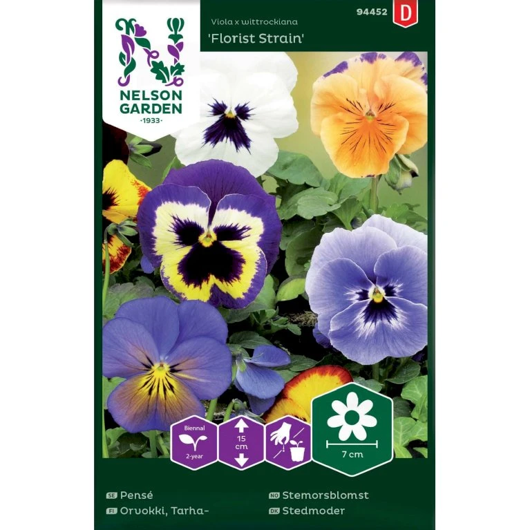 Stedmoder 'Florist Strain' Mix Viola X Wittrockiana 'Florist Strain' 3 Stedmoder 'Florist Strain' Mix Viola X Wittrockiana 'Florist Strain'