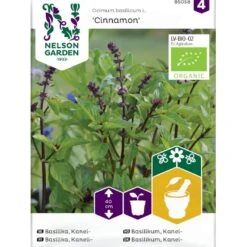 Kanelbasilikum 'Cinnamon' Øko Ocimum Basilicum L. 'Cinnamon' Frøpose, Antal Pr. Pakke, Ca. 40 Stk.